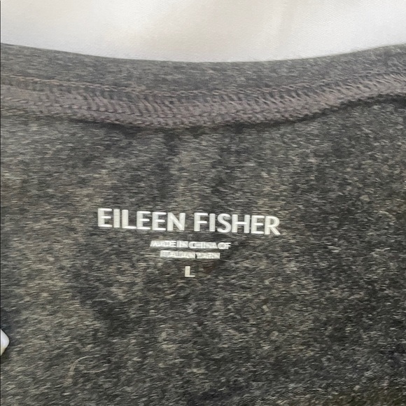 Eileen Fisher Women's Elegant Gray Long Sleeve Sweater - Picture 2 of 3